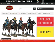 Tablet Screenshot of kronprinztoysoldiers.com